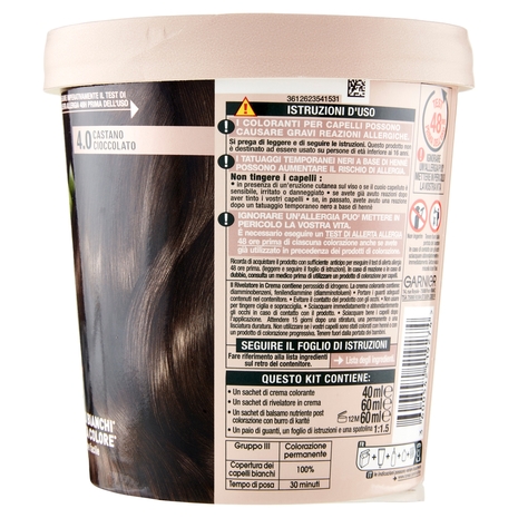 Garnier GOOD 4.0 Castano Cioccolato, colorazione permanente senza ammoniaca, 90% origine naturale